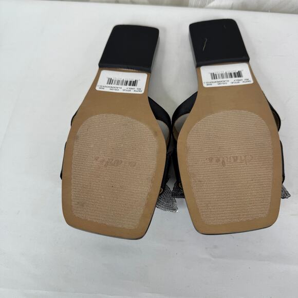 Charles David Ordly Slide Sandal Sparkling Sequins Floral Appliqués Size 8.5 - Picture 4 of 9